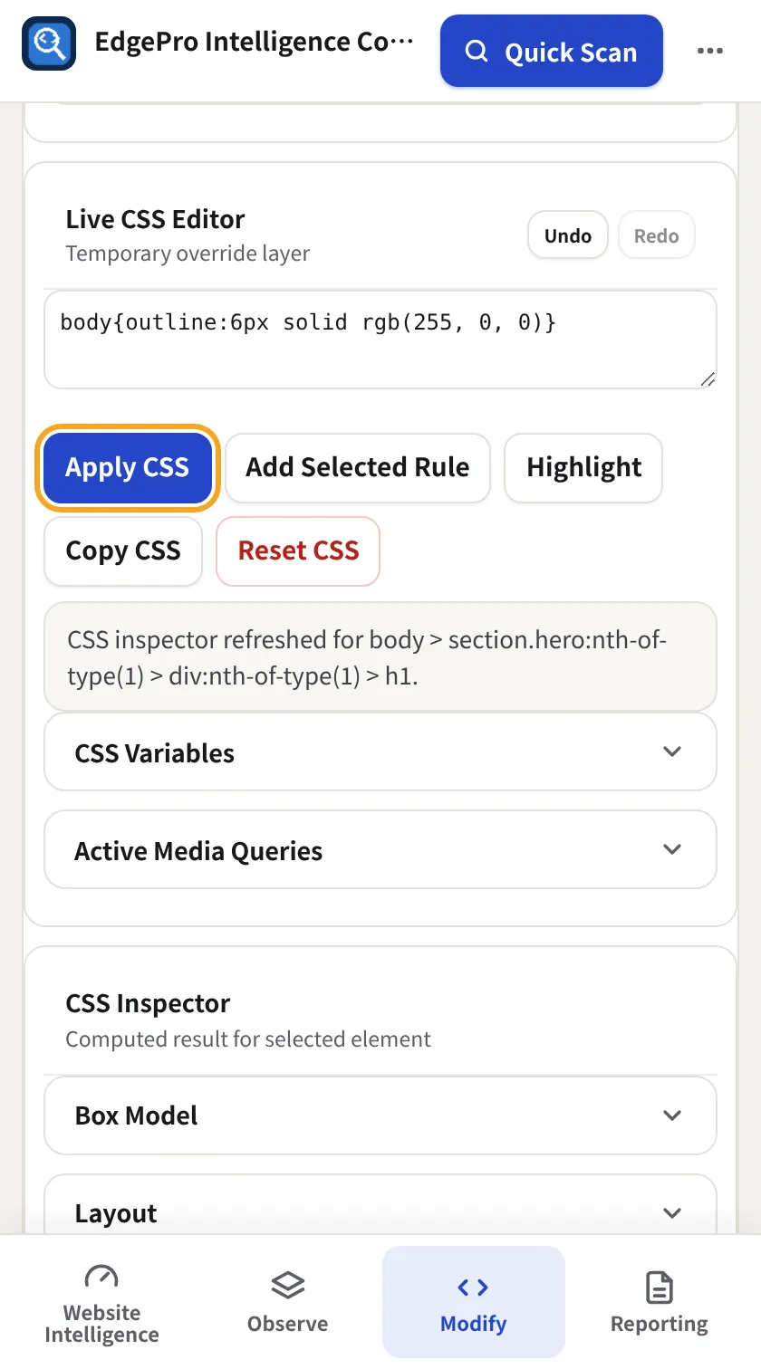 Try CSS, EPIC screenshot